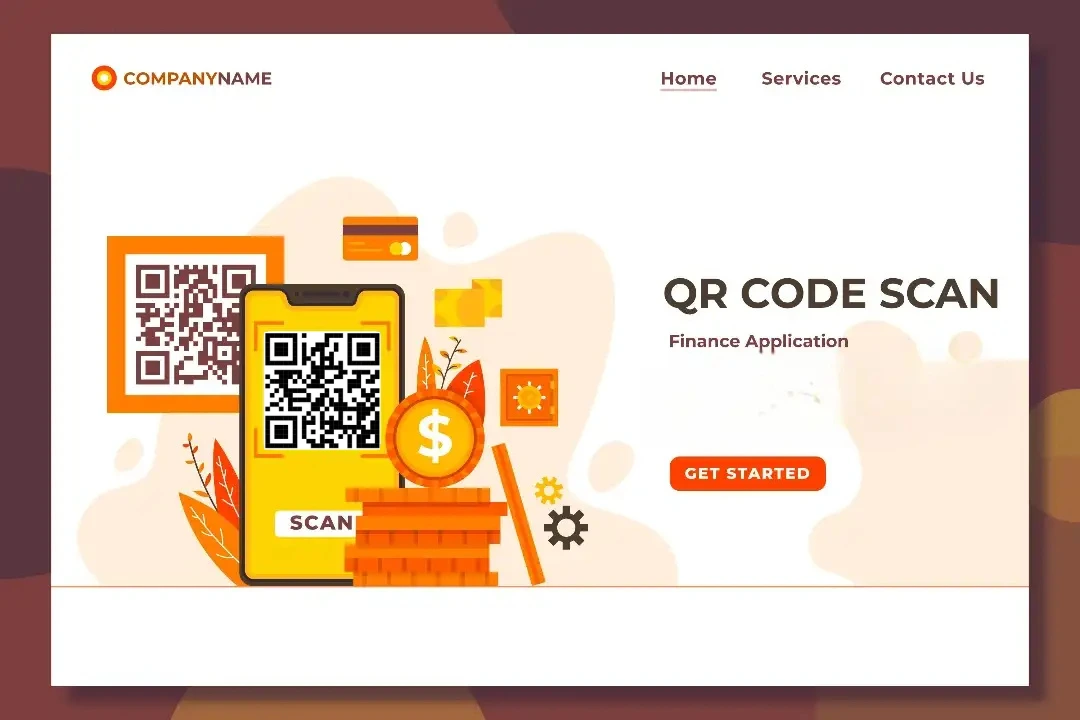 Restaurant digital menu system with QR codes displaying food options and ordering technology for enhanced customer dining experience